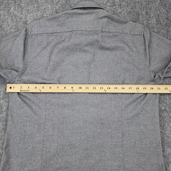 Barbour Shirt Mens Medium Gray Tailored Fit Sween Long Sleeve Button Up Casual - Picture 6 of 16